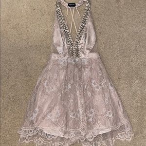 Very Pretty Jeweled Low Cut BEBE dress